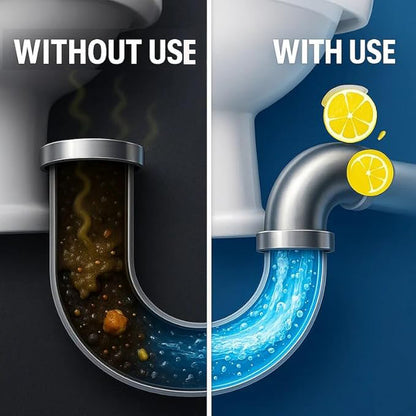 Foaming Drain Cleaning Tablets for Sink, Pipes & Disposal