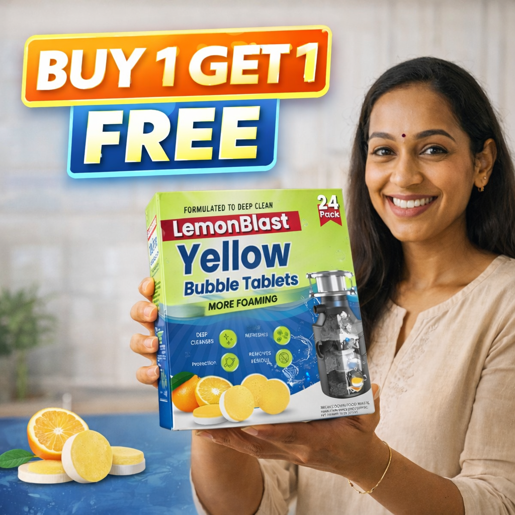 LemonBlast Drain Cleaning Bubble Tablets (24 Pcs)